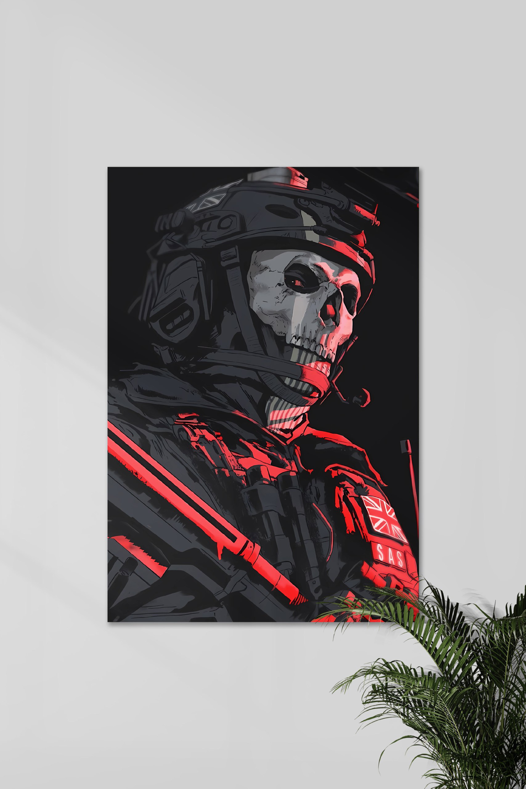 تابلو شاسی کال آف دیوتی Call Of Duty طرح گوست