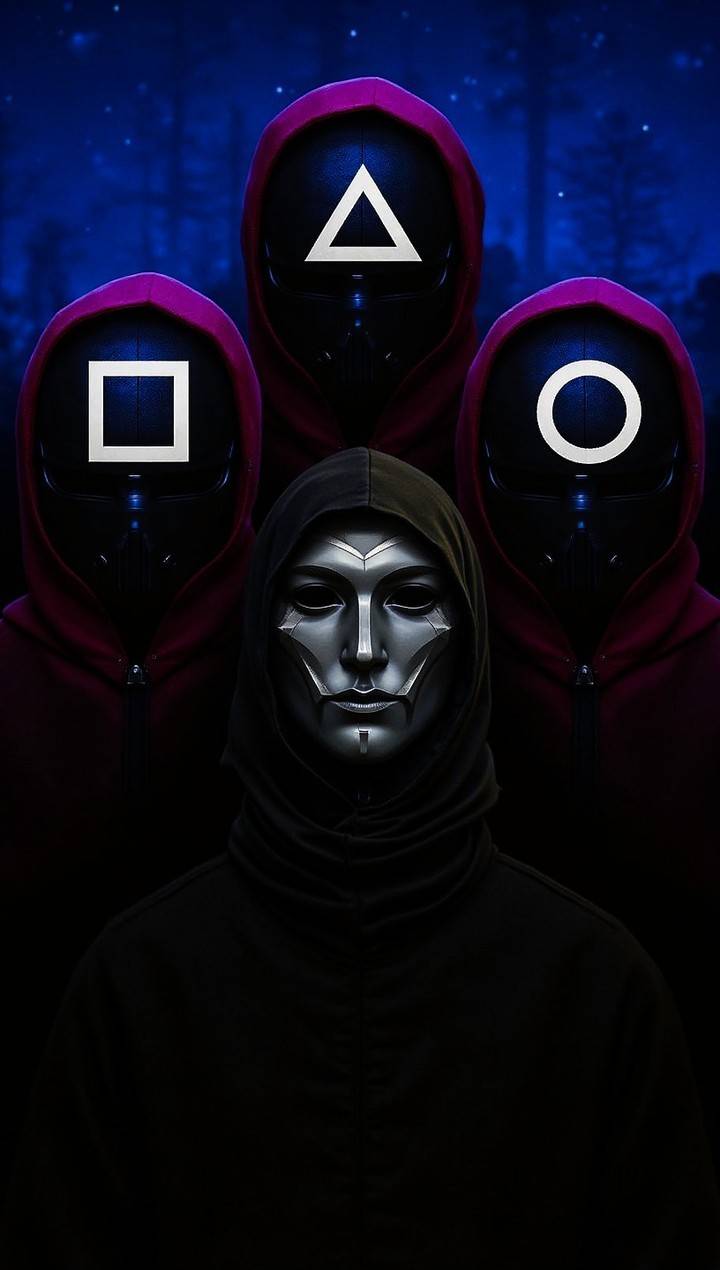 تابلو دیواری بازی مرکب Squid Game