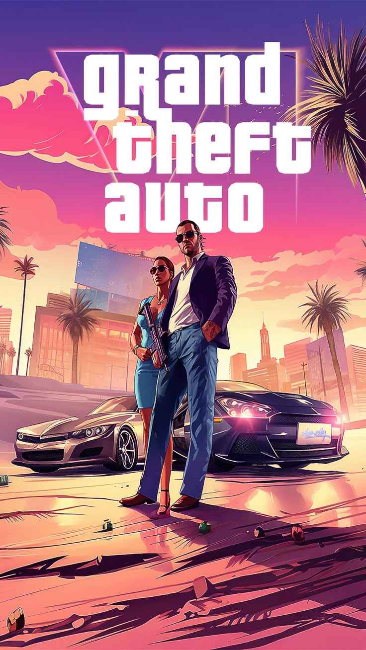 تابلو دیواری جی تی ای 6 GTA