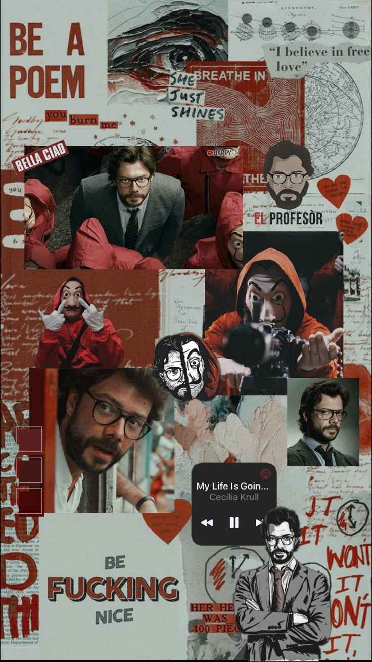 تابلو دیواری سریال خانه کاغذی Money Heist