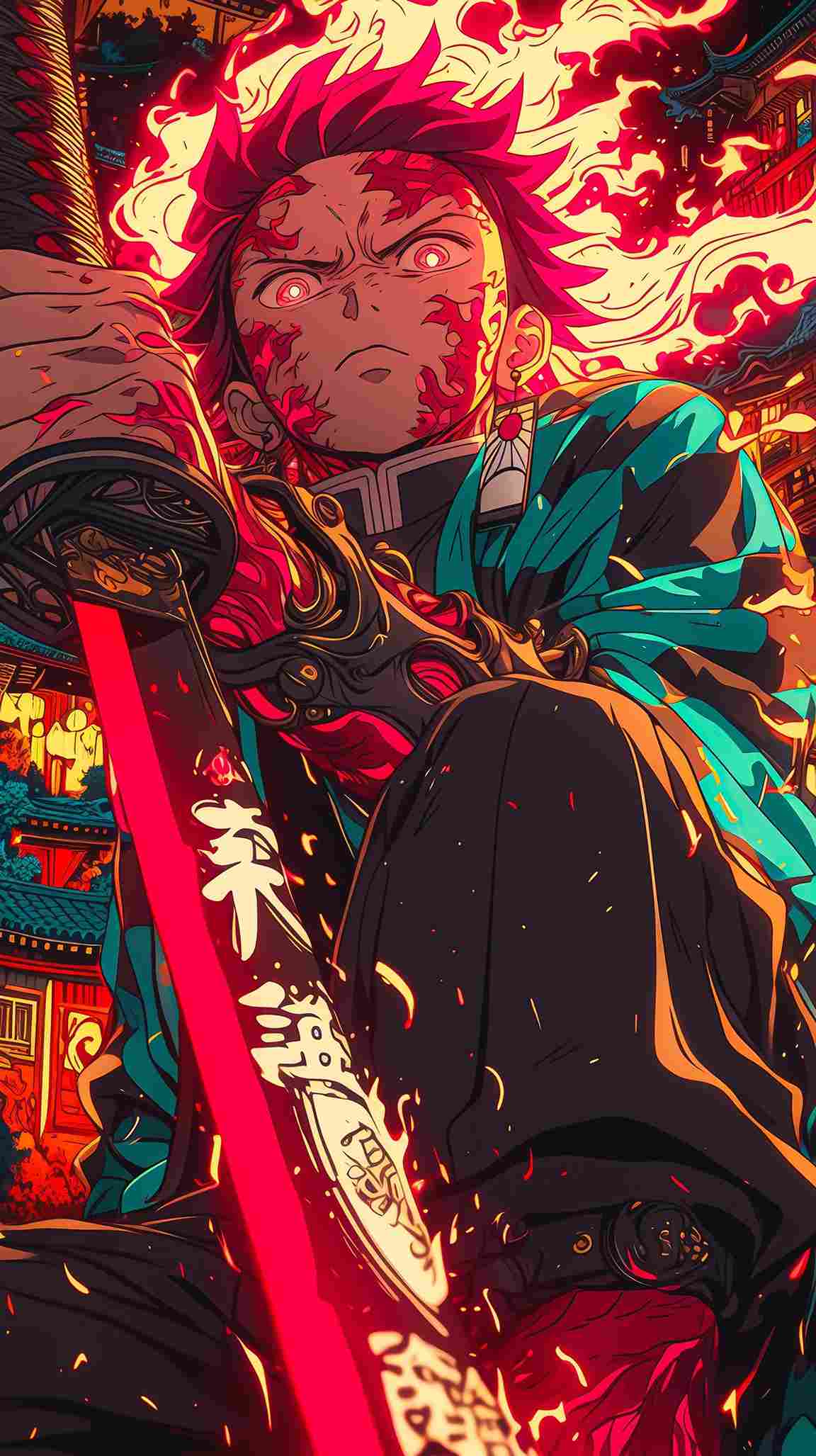 تابلو دیواری شیطان کش Demon Slayer