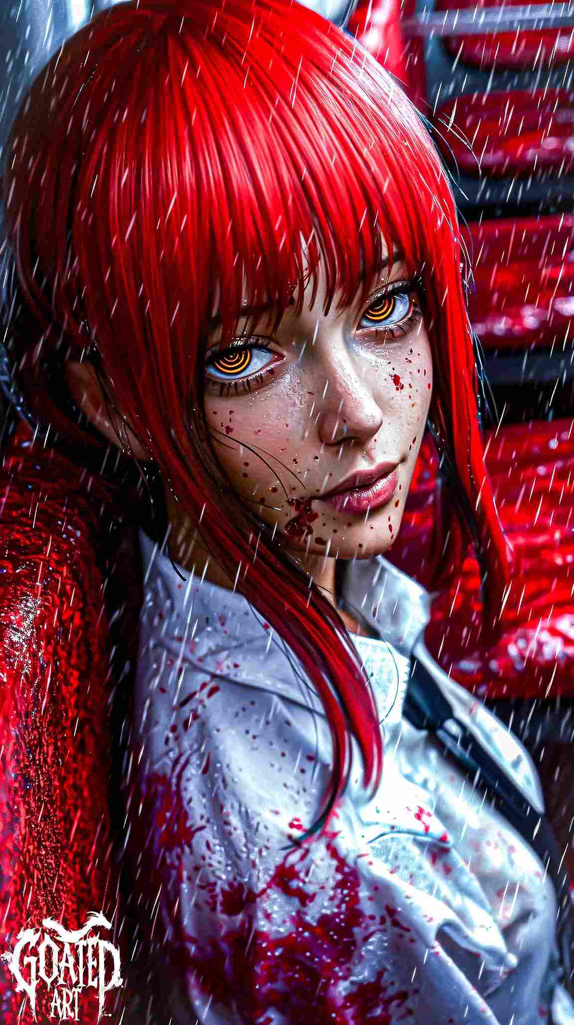 تابلو دیواری ماکیما از انیمه ی مرد اره ای Chainsaw Man