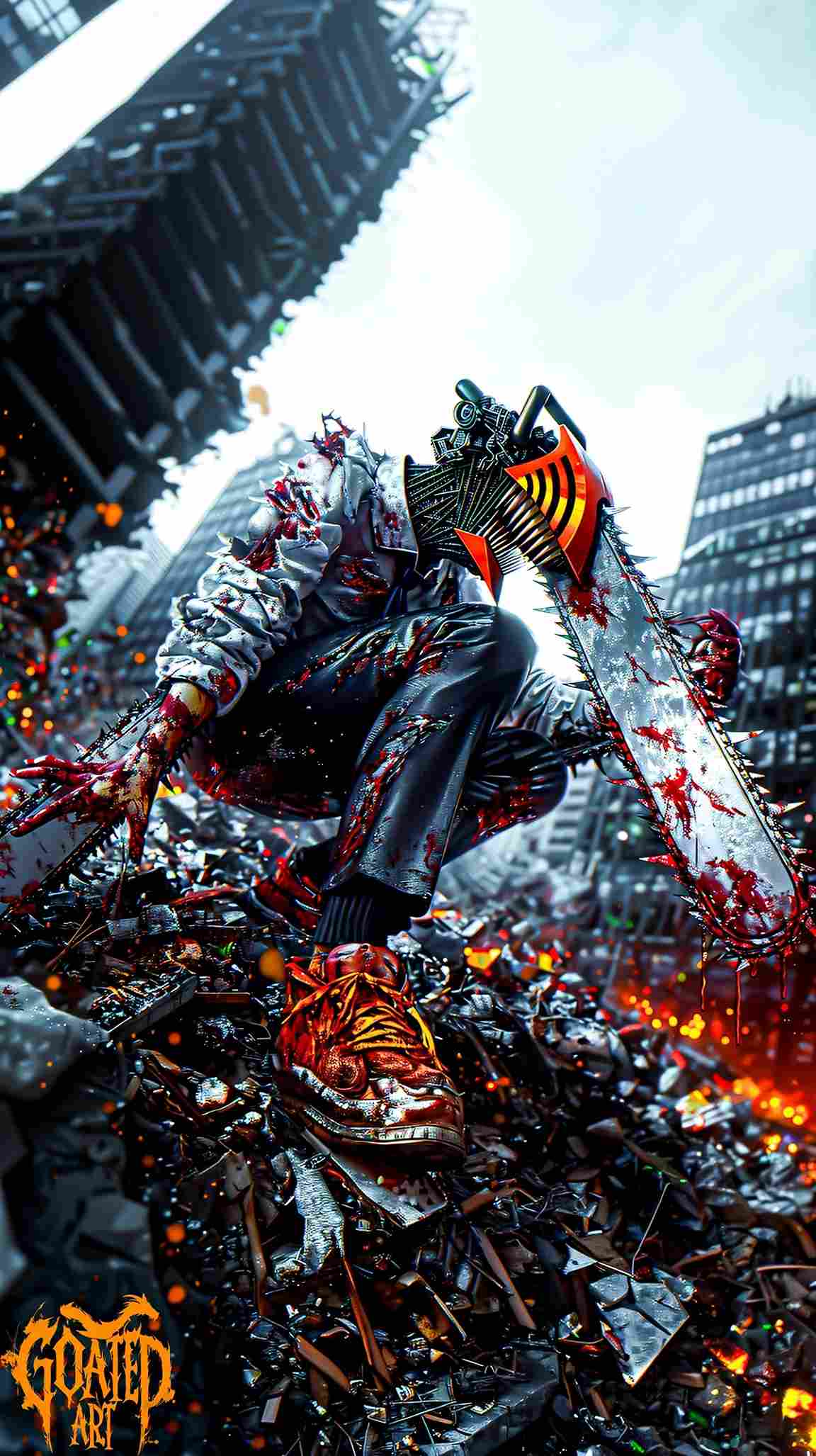 تابلو دیواری مرد اره ای Chainsaw Man